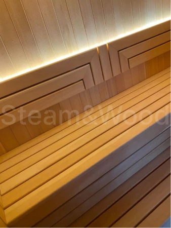 Четырехместная финская сауна Comfort из кедра